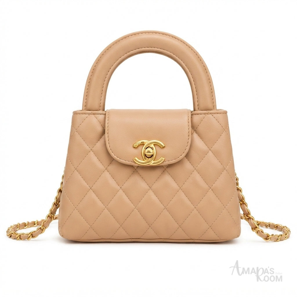 Chanel Kelly Shopper Bag – Beige Quilted - View 1