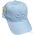Alo Yoga | Washed Off-Duty Adjustable Baseball Cap in Light Denim Blue - View 4