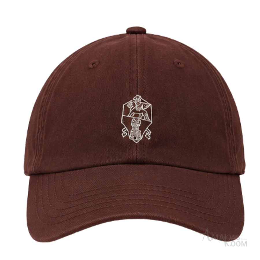 Brunello Cucinelli | Suede Logo Cap Burgundy - View 1
