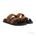 Hermès Chypre Sandals – Noir/Naturel - View 1