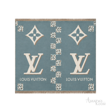 Louis Vuitton Scarf | Check Teal Green
