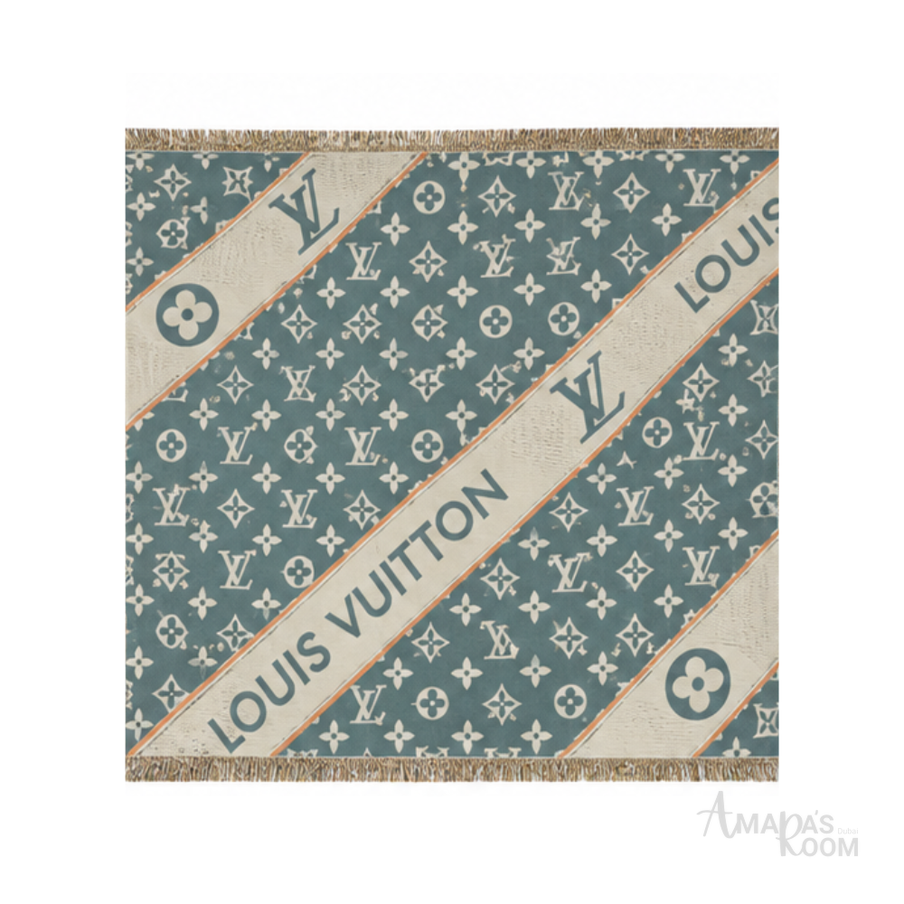 Louis Vuitton Scarf | Monogram Denim Shawl Pearl Grey