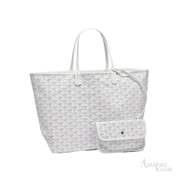 Goyard Saint Louis Tote Bag – White - View 1