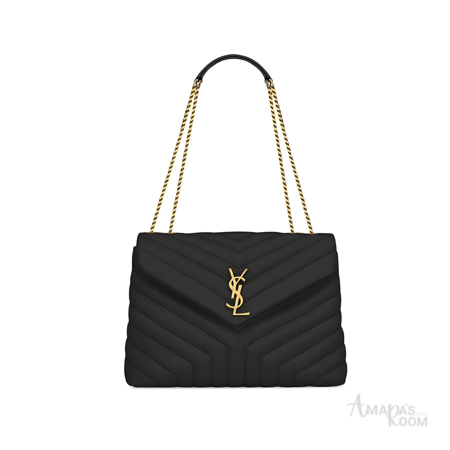 شنطة YSL | لولو أسود ذهبي