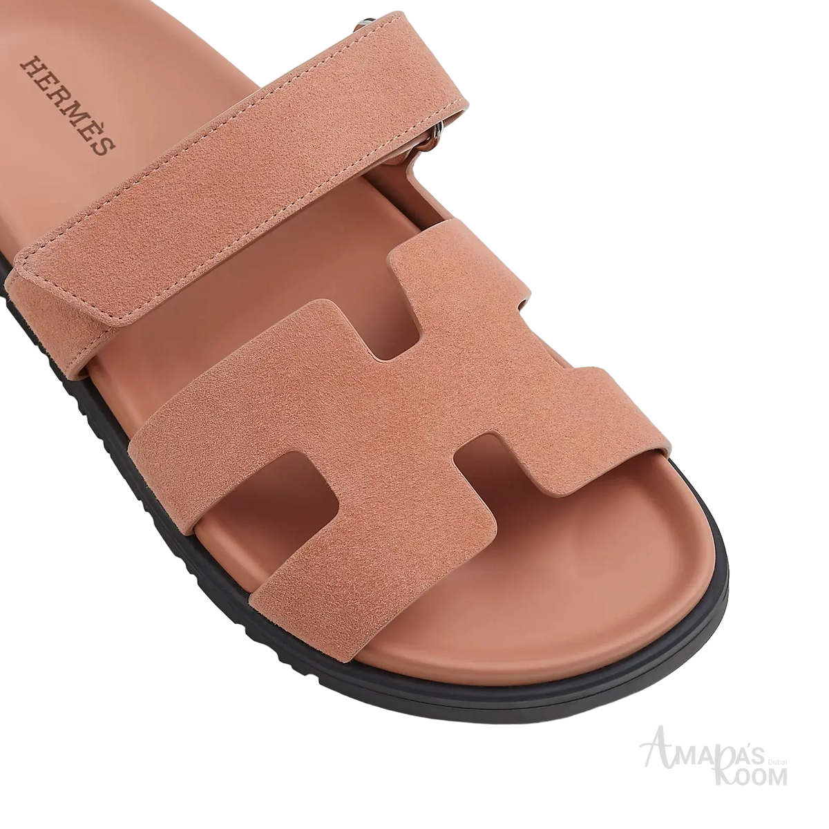 Hermès Chypre Sandals – Nude Suede - View 2
