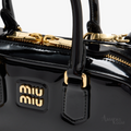 Miu Miu Mini Bowling Bag – Glossy Black - View 2