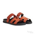 Hermès Chypre Sandals – Rose Bois De Santal - View 1