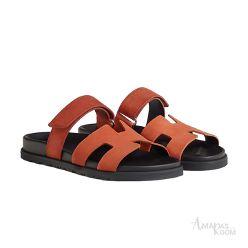 Hermès Chypre Sandals – Rose Bois De Santal - View 1