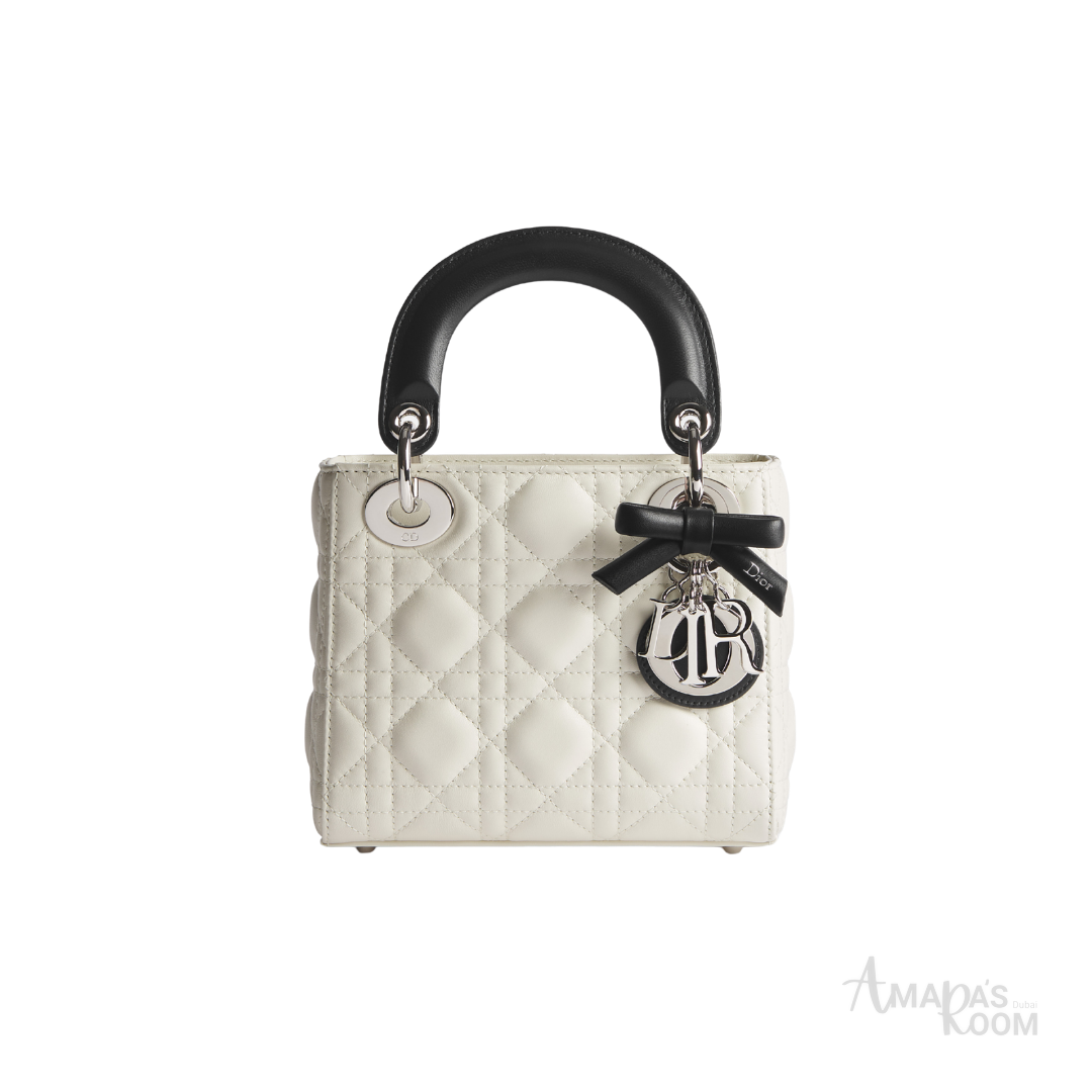Dior Mini Lady Dior Bag – White - View 1