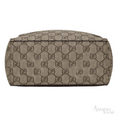 Gucci Bag | Eden GG Supreme Canvas Backpack (with dark brown leather flap) – Beige – Brown (Monogram canvas with dark espresso brown leather trim and gold-tone zipper)