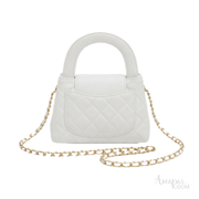 Chanel Mini Kelly Top Handle Bag – White - View 4