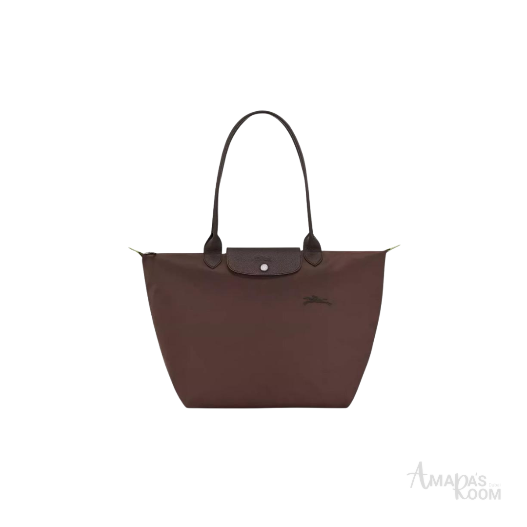 Longchamp Le Pliage Green Shoulder Tote – Mocha Brown - View 1