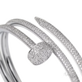 Cartier Juste un Clou Bracelet, Double, Half-Paved