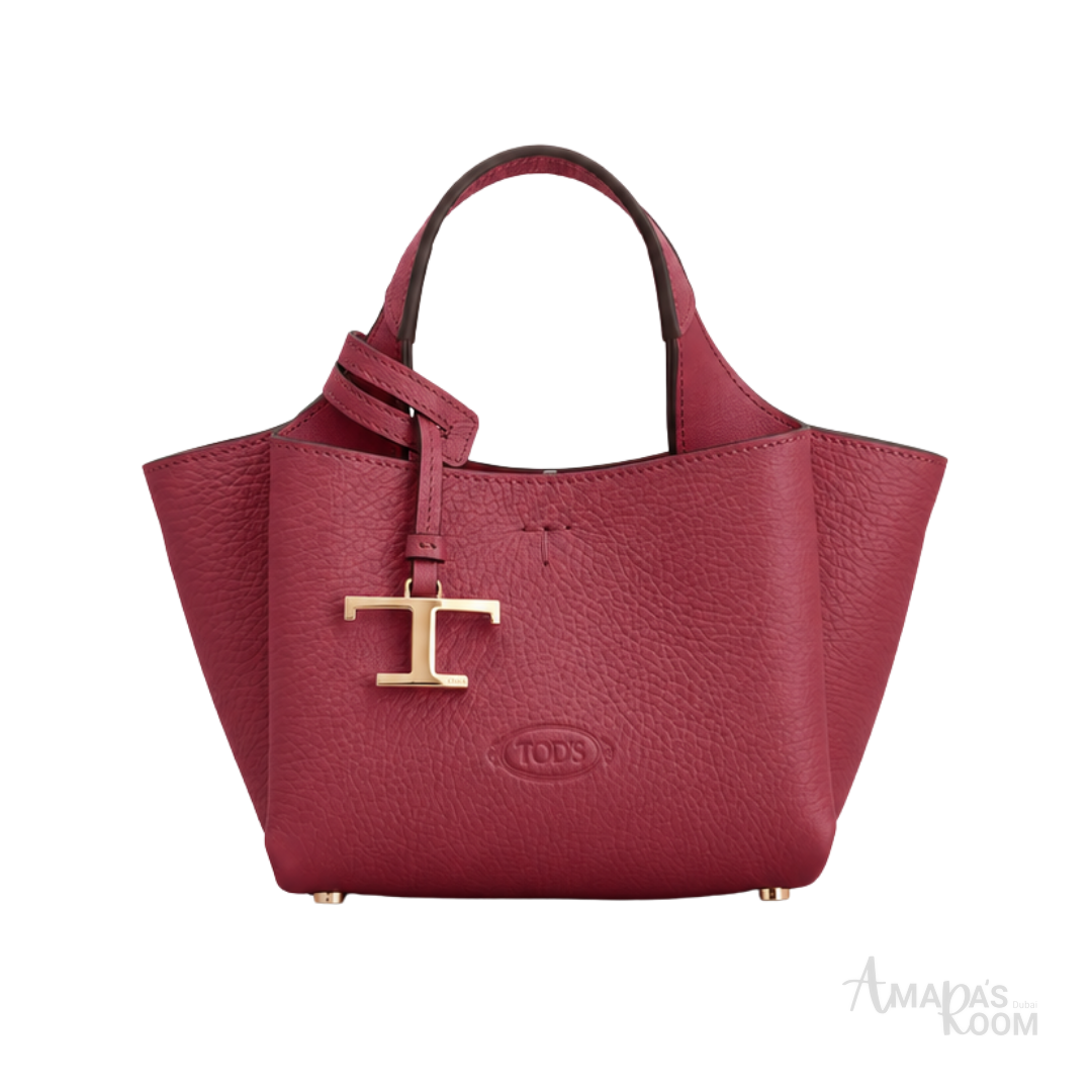Tod's Leather Tote Bag – Red - View 1