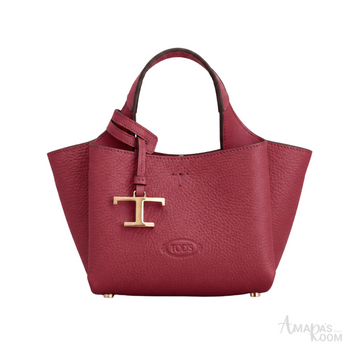 Tod's Leather Tote Bag – Red - View 1