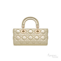 Dior Lady D-Joy Quilted Leather Bag – Gold - View 3