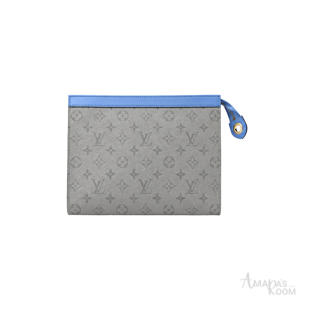 Louis Vuitton Pochette Voyage Pouch – Grey & Blue - View 1