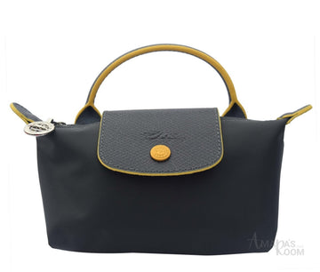 Longchamp Bag – Dark Grey & Yellow - View 1