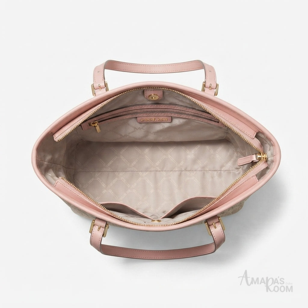 Michael Kors Jet Set Bag – Vanilla & Pink - View 4
