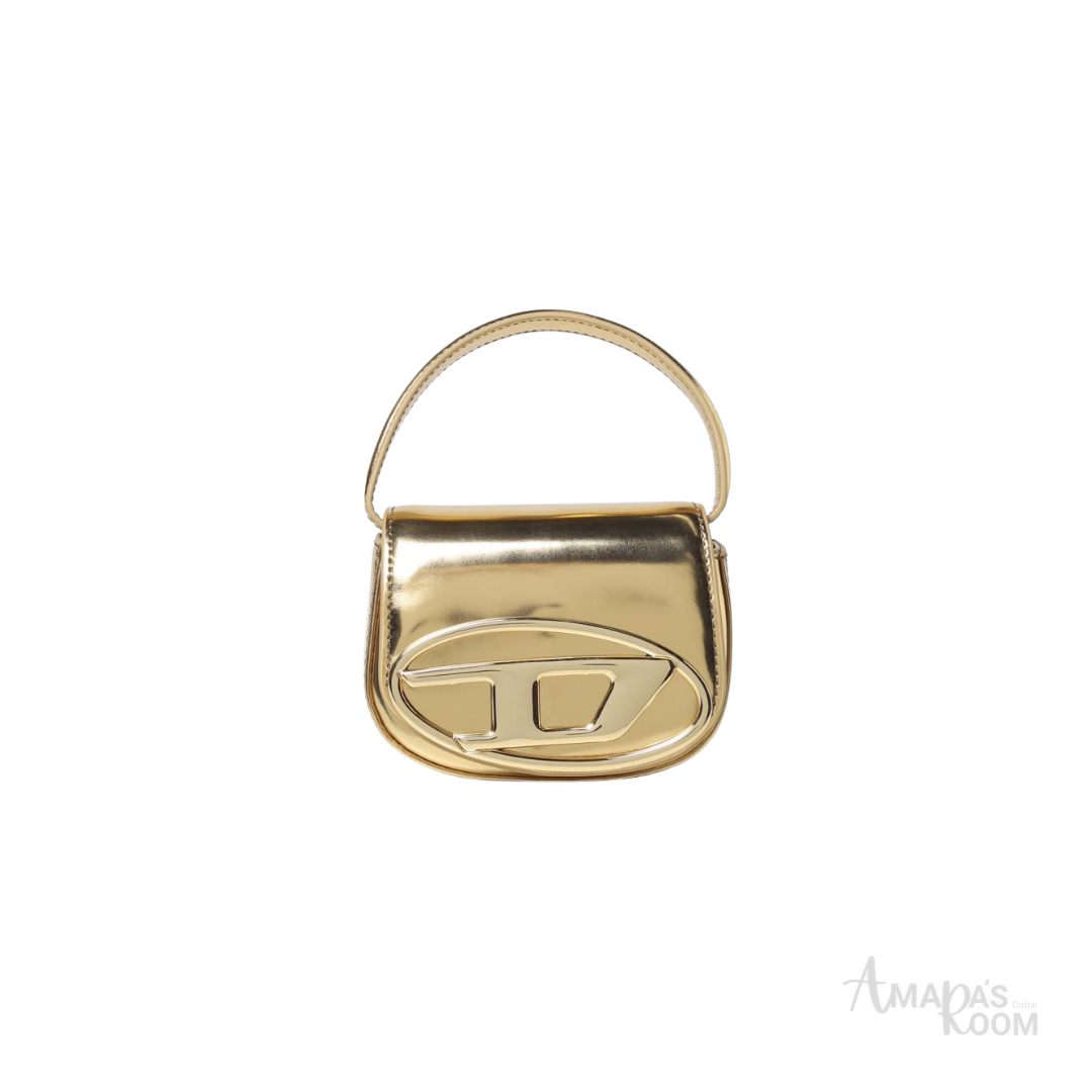 Diesel 1DR Leather Shoulder Bag – Gold - View 1