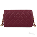 Chanel Bag | Wallet on Chain (WOC)Colour – Burgundy – Raspberry