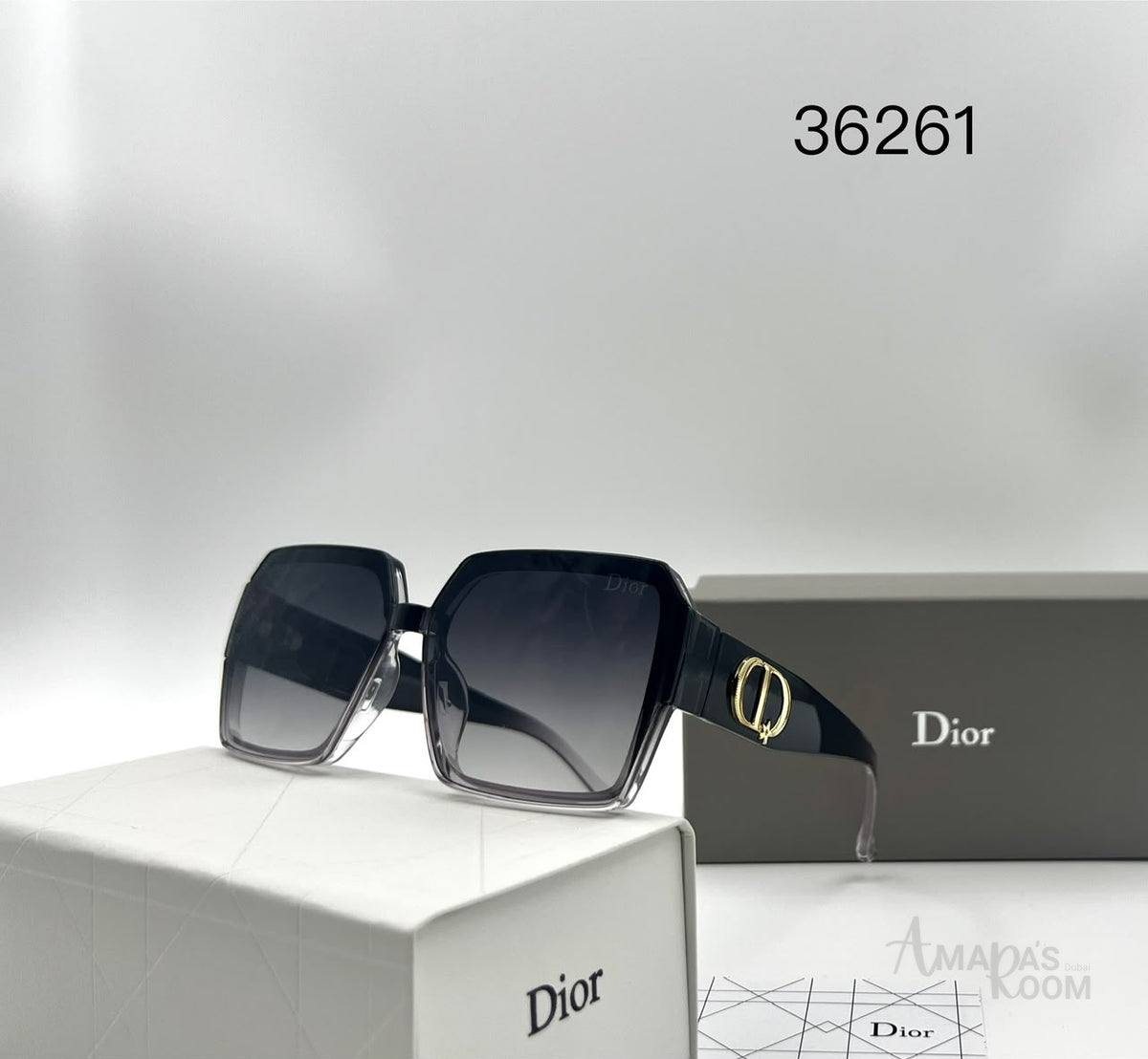 Dior Sunglasses Black & Clear - View 3