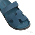 Hermès Chypre Sandals – Bleu Turquin - View 2