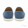 Loro Piana Summer Walk Suede Loafers – Blue - View 2