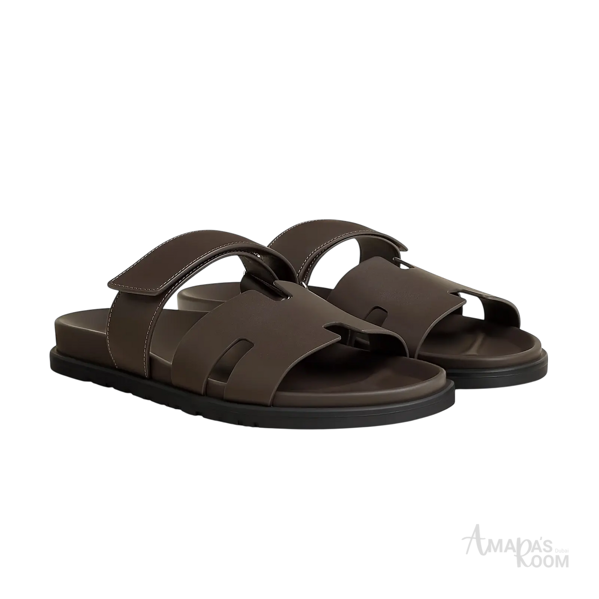 Hermès Chypre Sandals – Ecorce - View 1