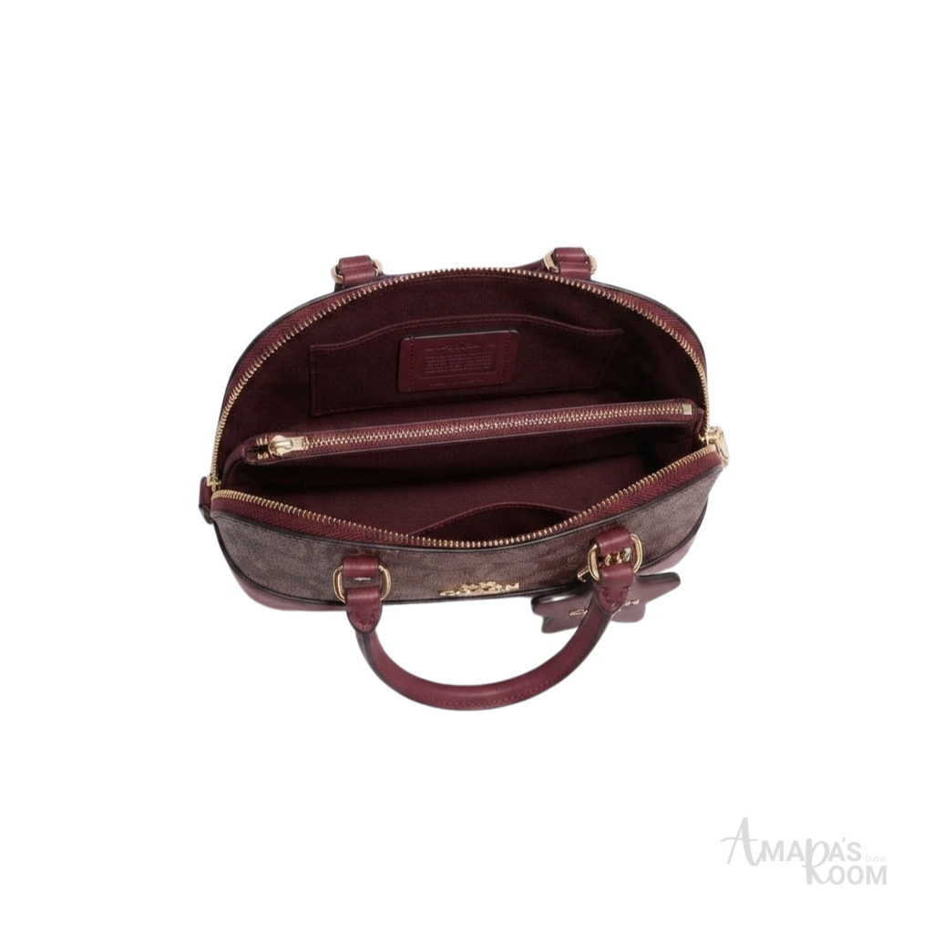 Coach Mini Sierra Satchel – Burgundy - View 2