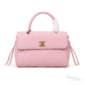 Chanel CC Turn-Lock Handbag – Light Pink - View 1