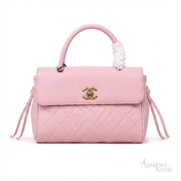 Chanel CC Turn-Lock Handbag – Light Pink - View 1