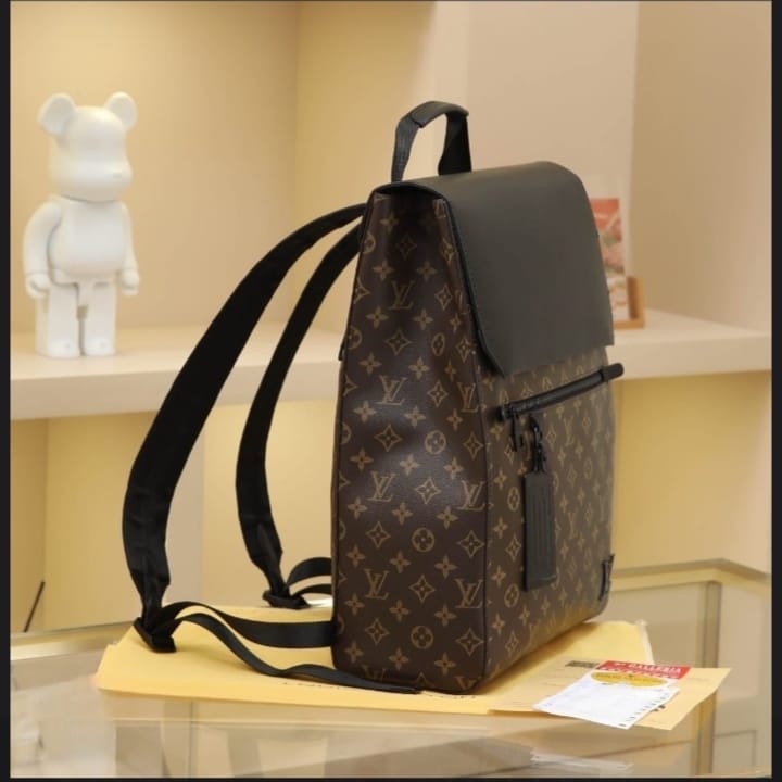 Louis Vuitton Monogram-Patterned Canvas Backpack – Brown - View 5