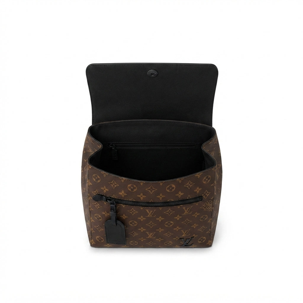 Louis Vuitton Monogram-Patterned Canvas Backpack – Brown - View 3