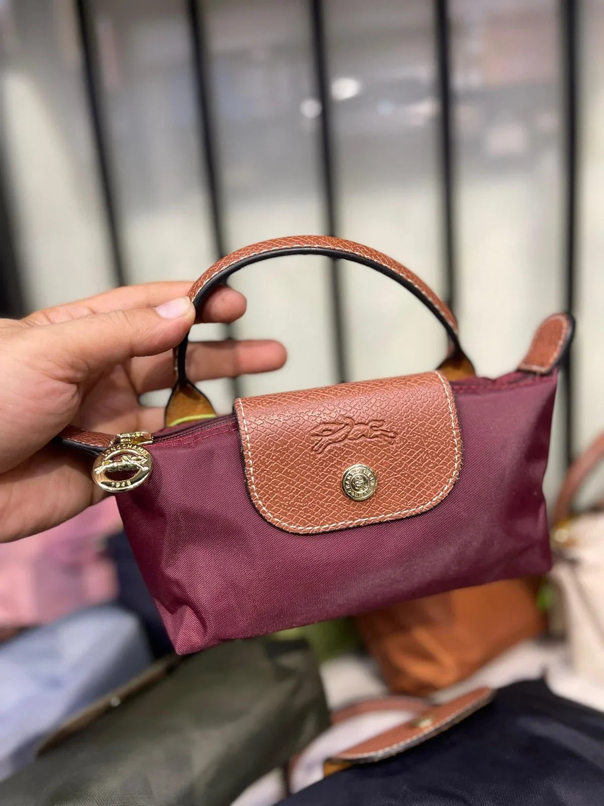 Longchamp Pouch – Burgundy - View 5