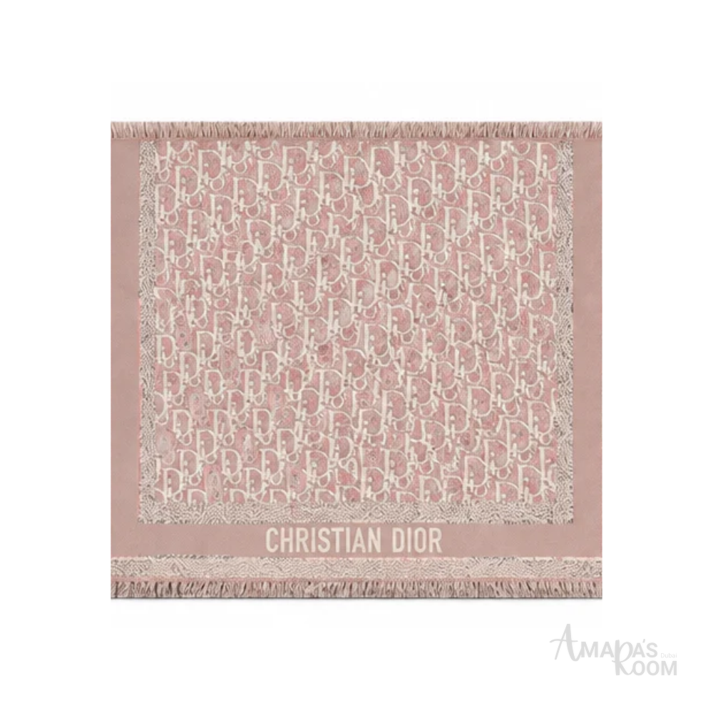 Dior Scarf | Oblique Dusty pink
