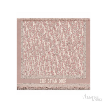 Dior Scarf | Oblique Dusty pink