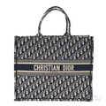 Dior Oblique Embroidered Tote - View 1