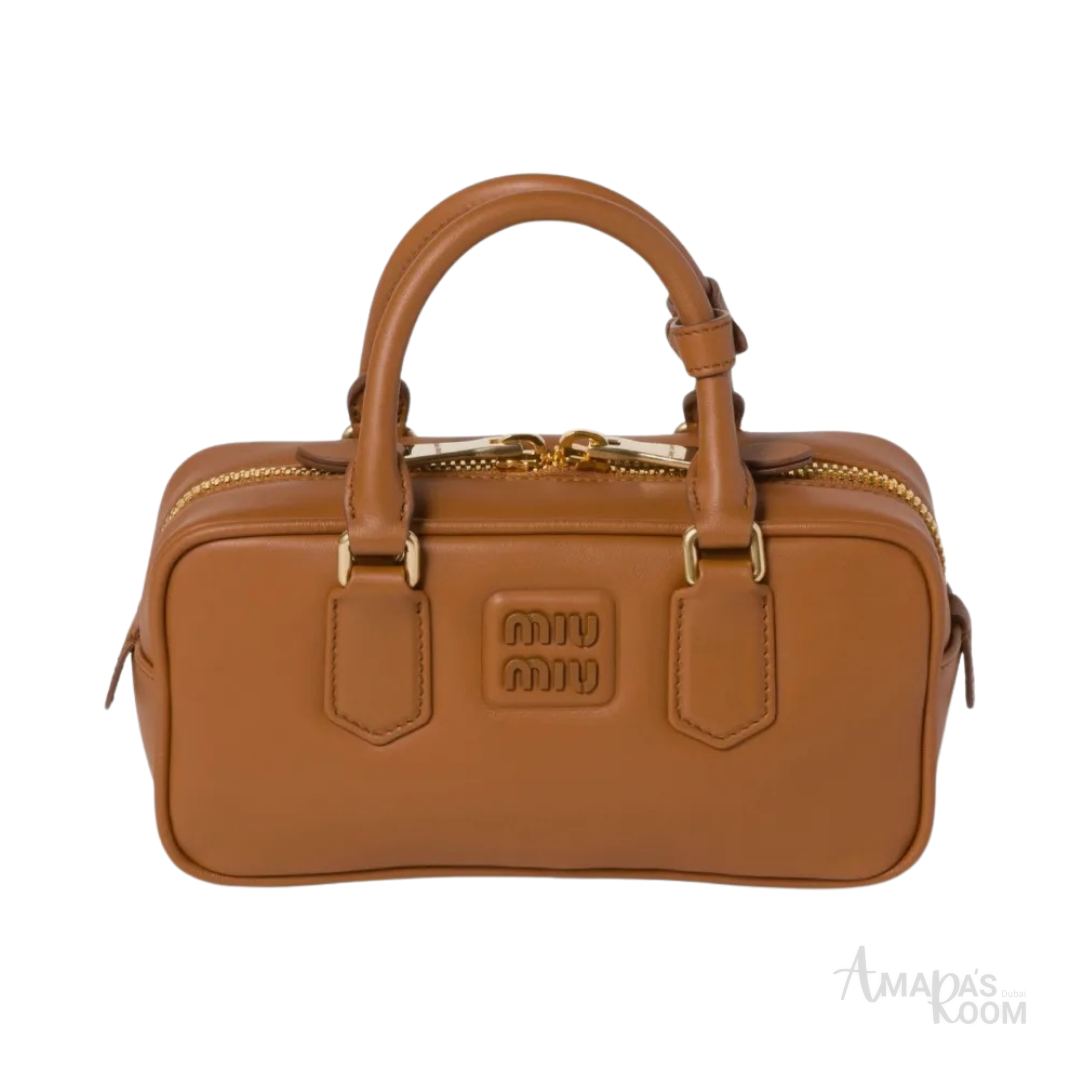 Miu Miu Arcadie Leather Bag – Brown - View 1