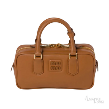 Miu Miu Arcadie Leather Bag – Brown - View 1