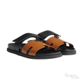 Hermès Chypre Sandals – Naturel H / Noir - View 1
