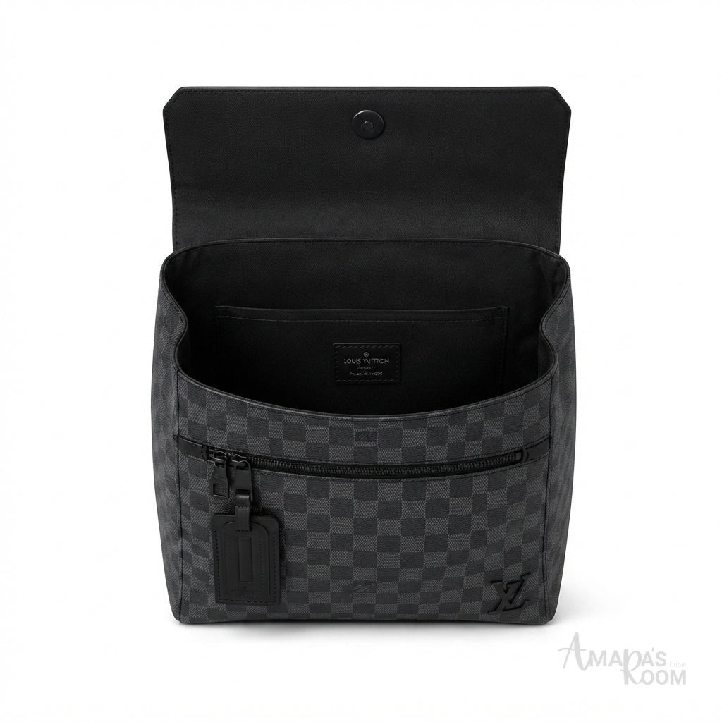 Louis Vuitton Backpack – Grey & Black - View 4
