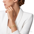 Cartier Juste un Clou Bracelet, Double, Half-Paved