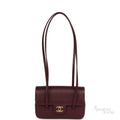 Chanel Preppy Coco Small Flap Bag – Dark Burgundy - View 4