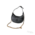 Gucci GG Supreme Mini Half-Moon Shoulder Bag – Black - View 2