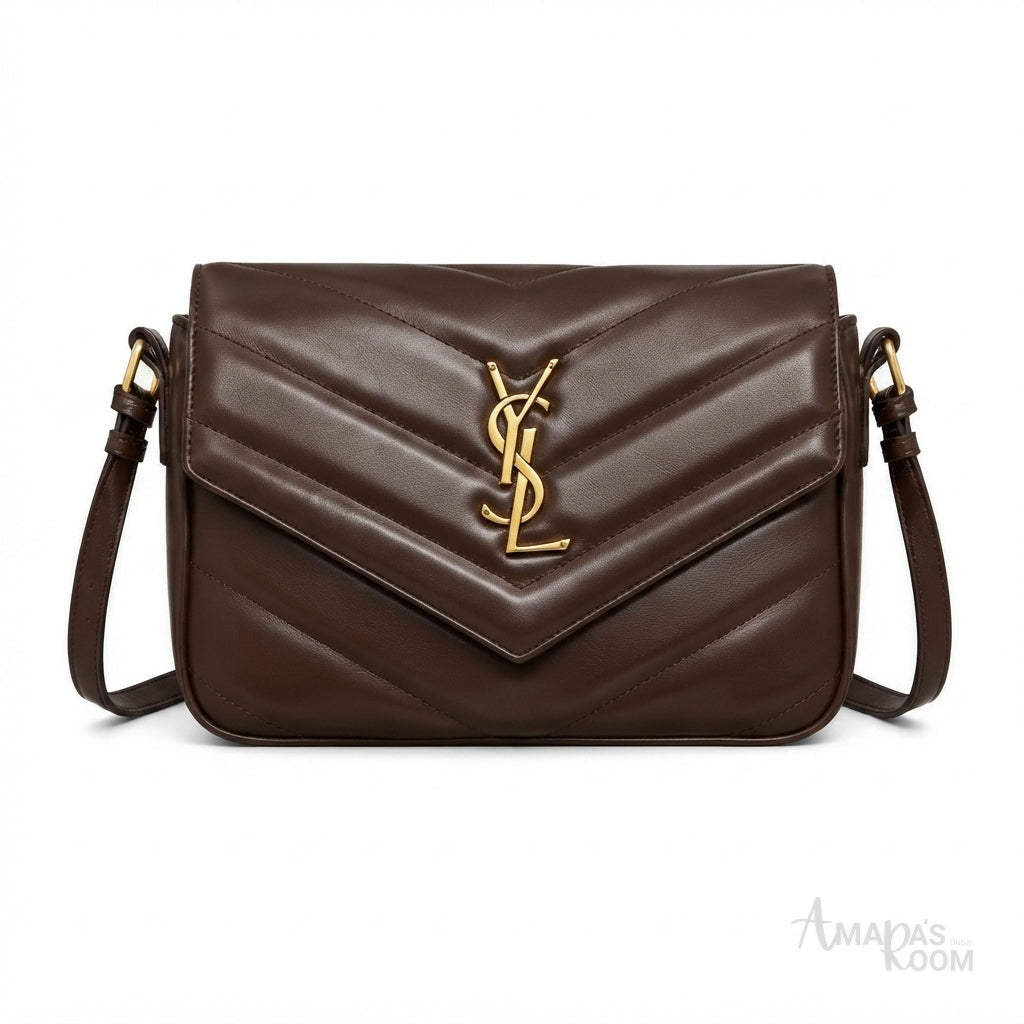 Saint Laurent Loulou Crossbody Bag – Dark Brown - View 1