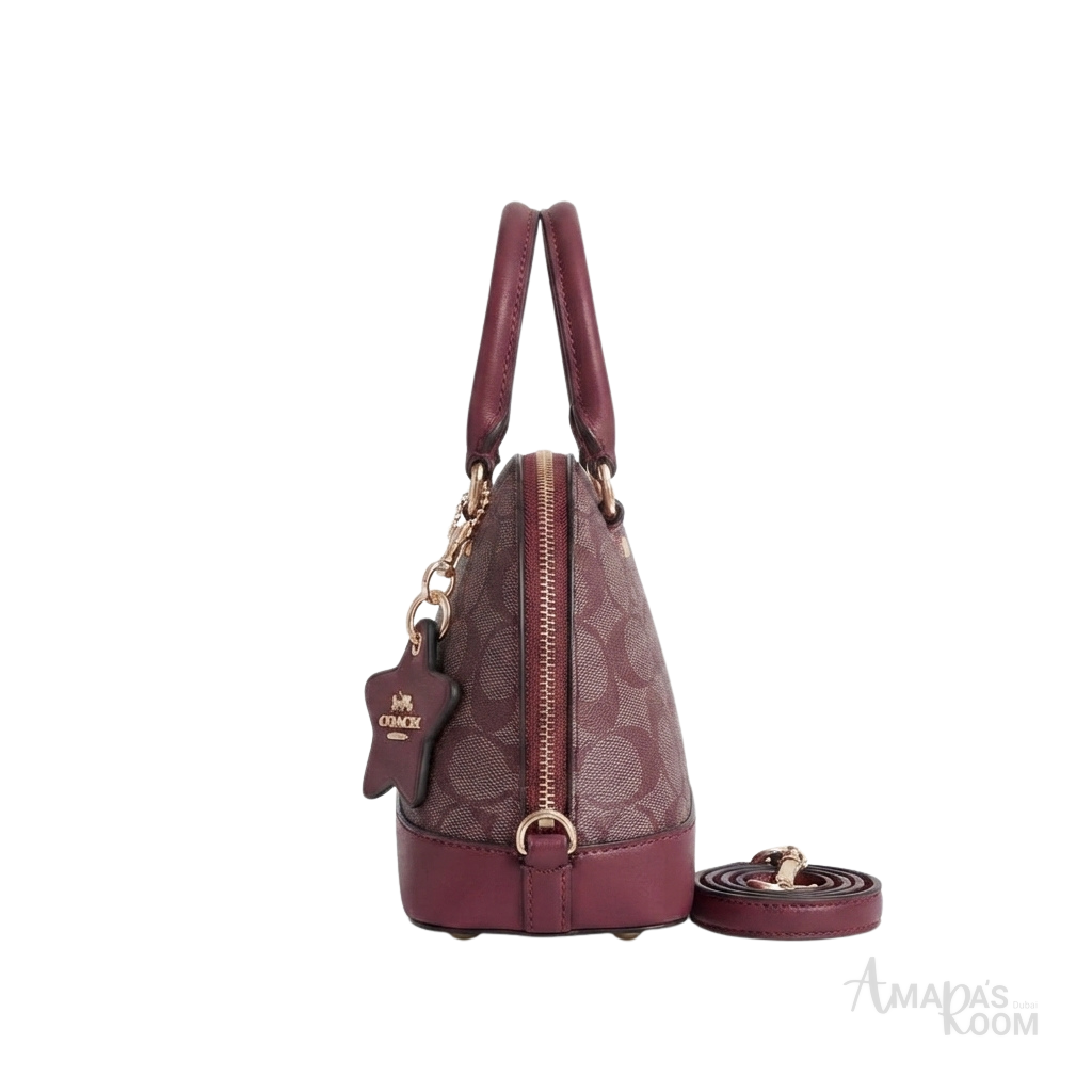 Coach Mini Sierra Satchel – Burgundy - View 3