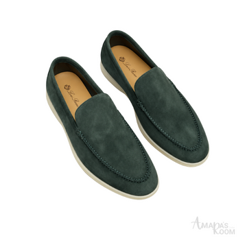 Loro Piana Footwear | Summer Walk Dark Green