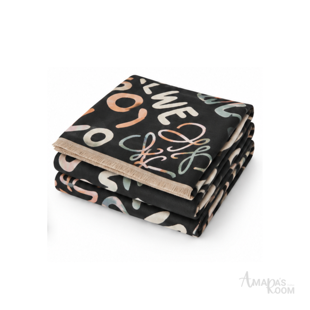 Loewe | Scarf Handwritten Signature Black - View 4