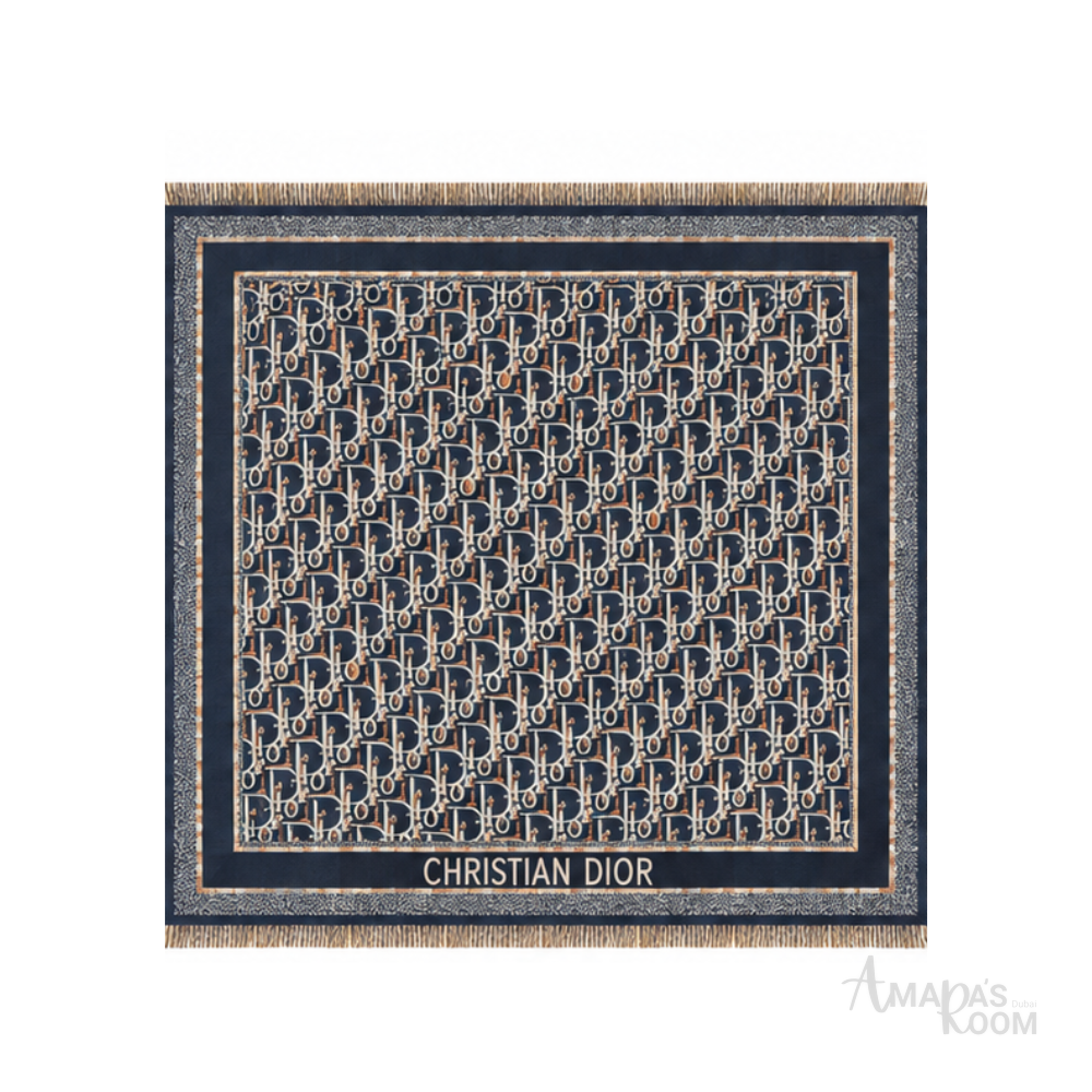 Dior Scarf | D-Oblique Navy Blue
